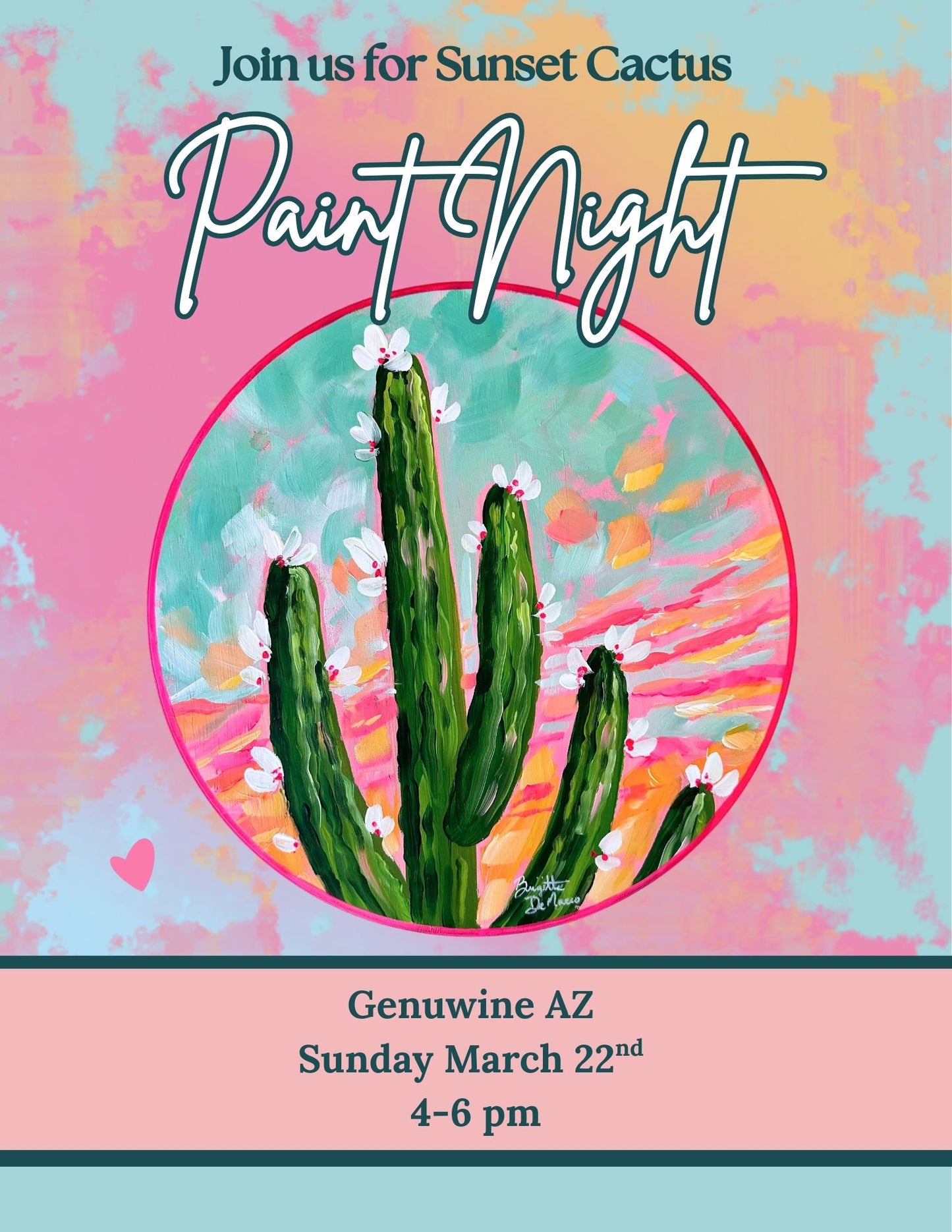 Desert Sunset Paint & Sip