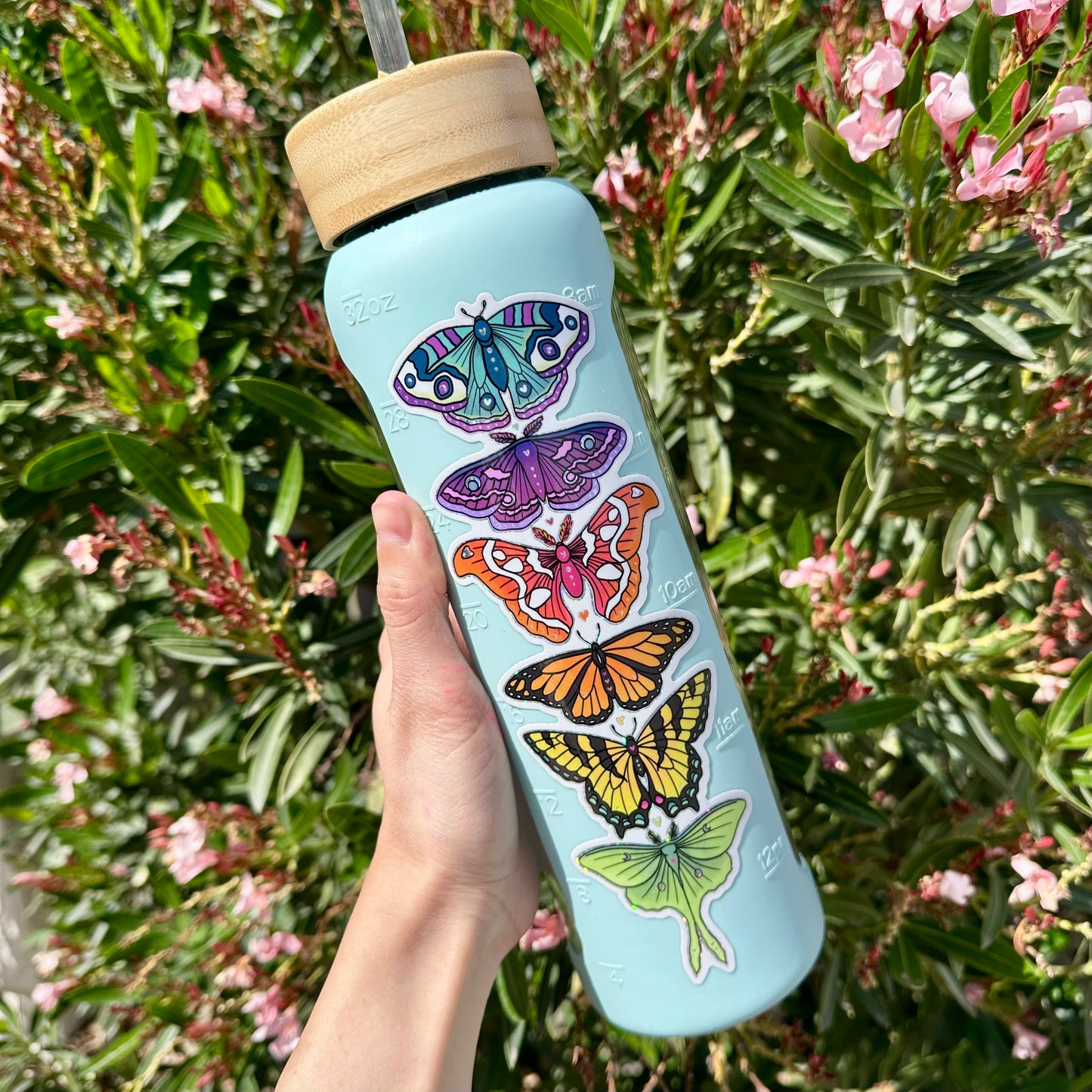 Rainbow Butterflies Glitter Sticker