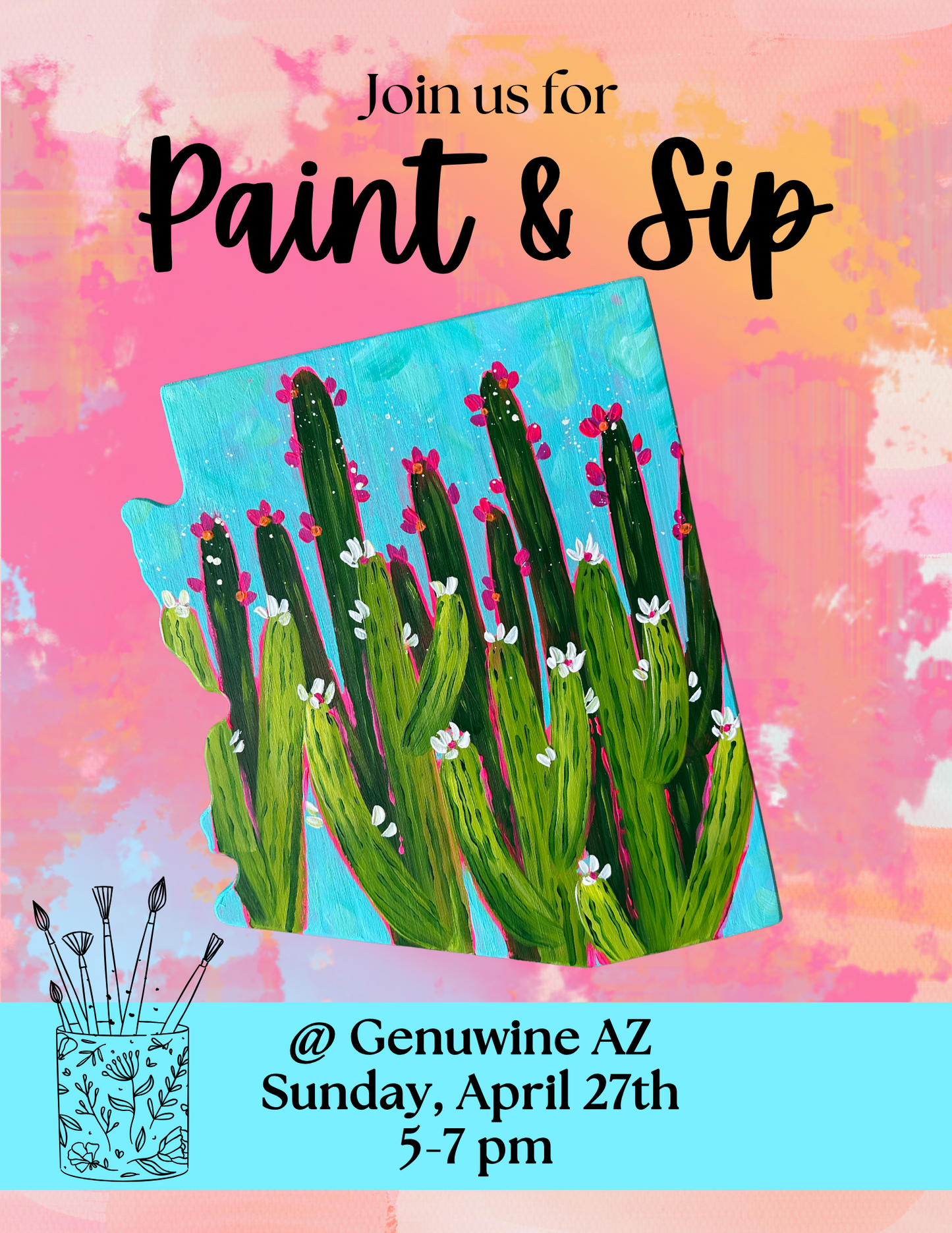 Cactus Forest Paint Party