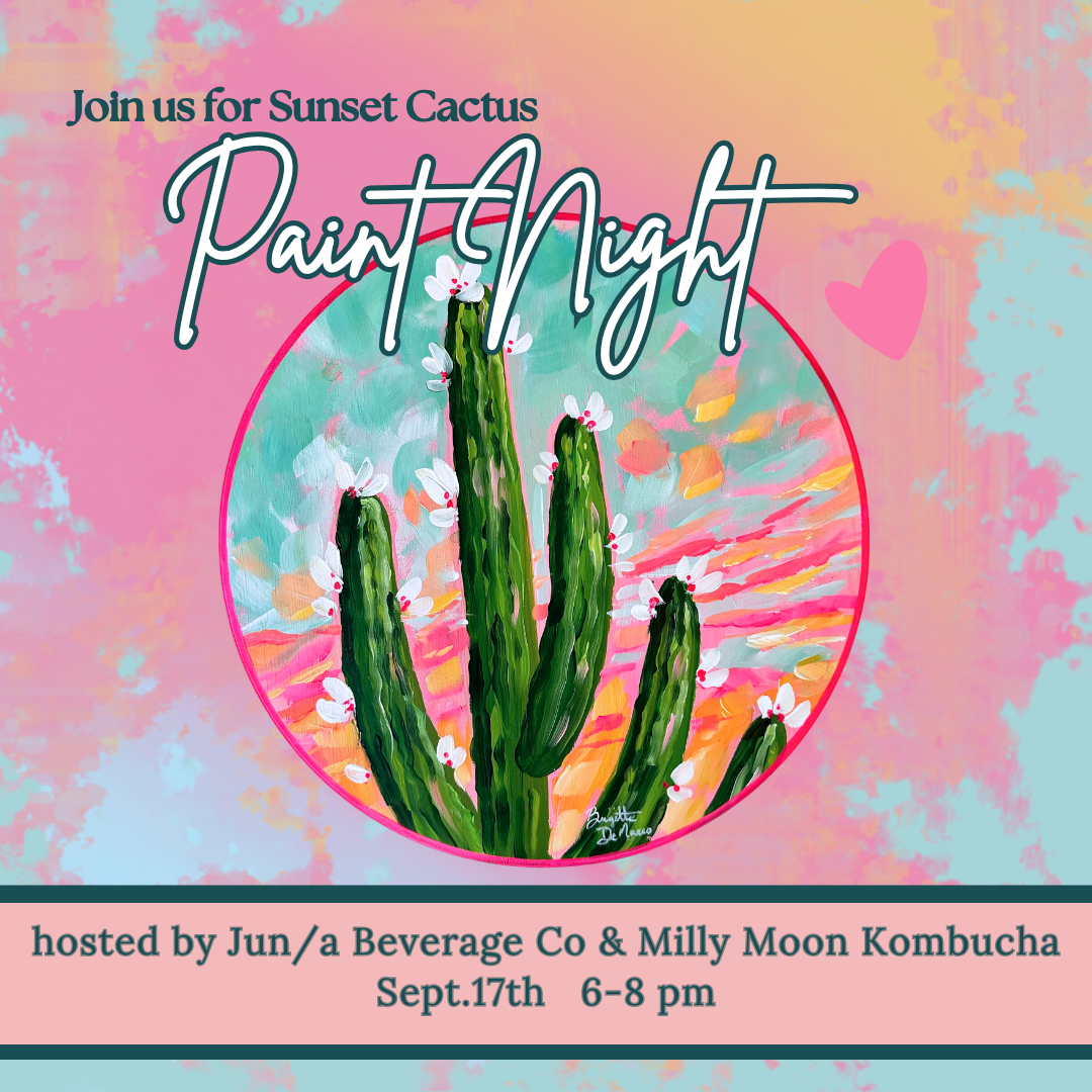 Sunset Cactus Paint Night