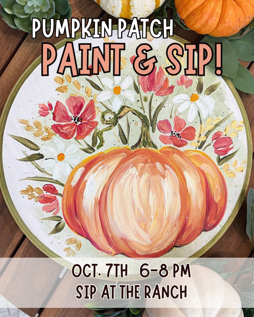 "Pumpkin Patch" Paint & Sip