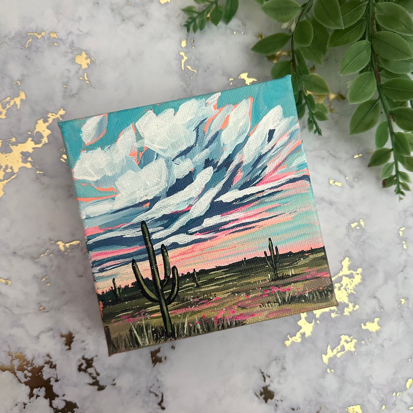 Morning Desert Acrylic Mini