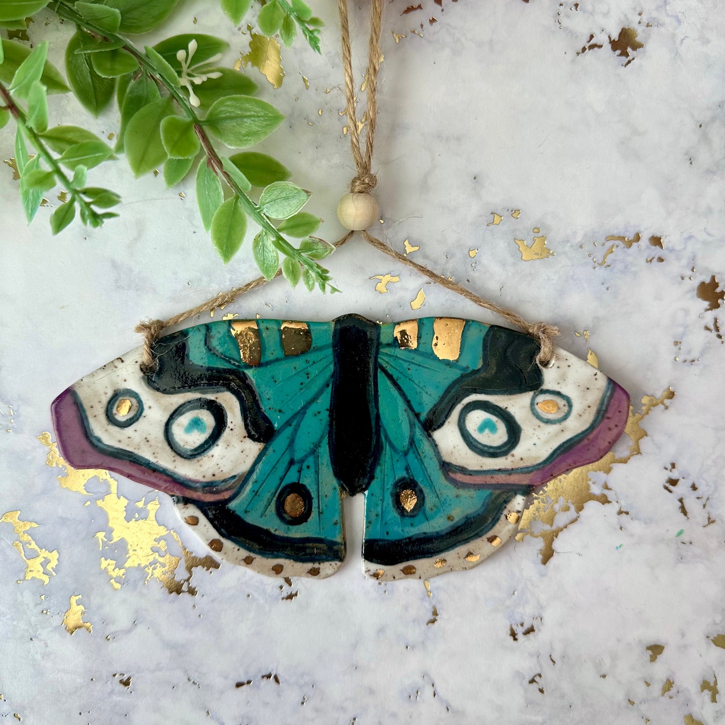 Hanging Butterfly Wall Art - Blue Buckeye
