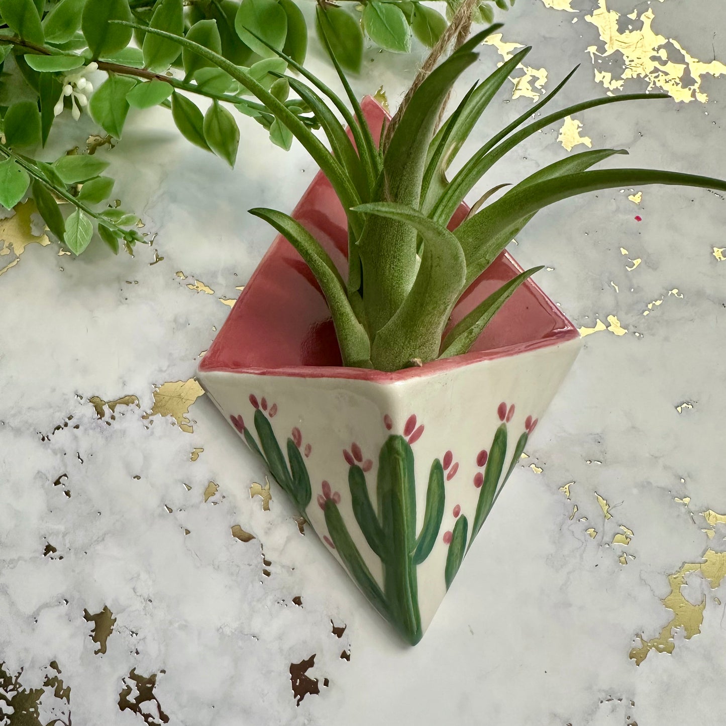 Hanging Air Plant Vase - Saguaro