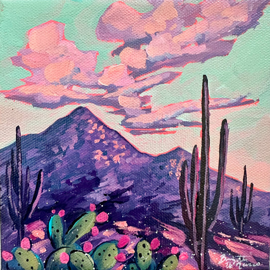 "Desert Hike" - Acrylic Mini