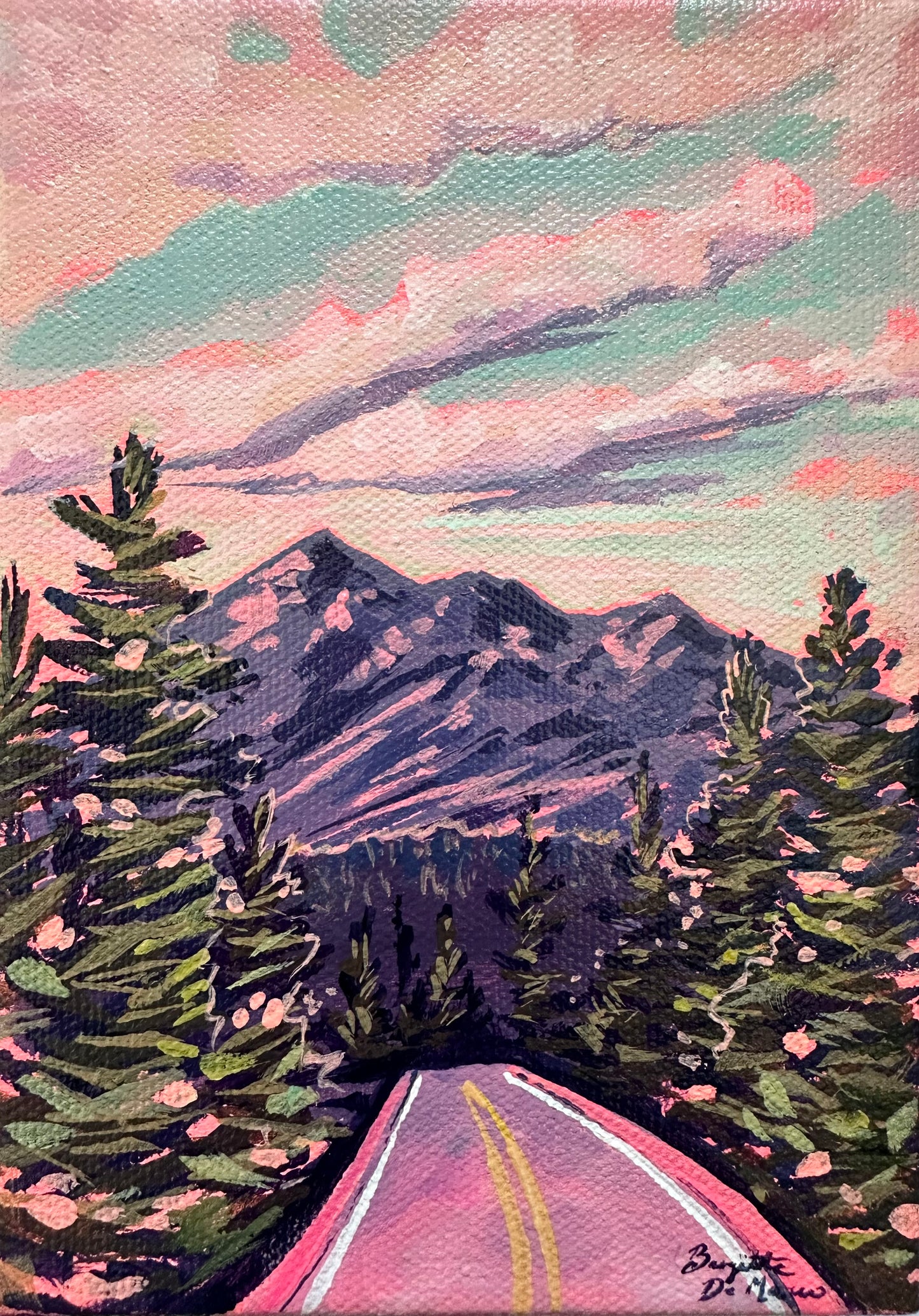 Vast DesertThe Peaks at Sunrise - "Acrylic Mini"
