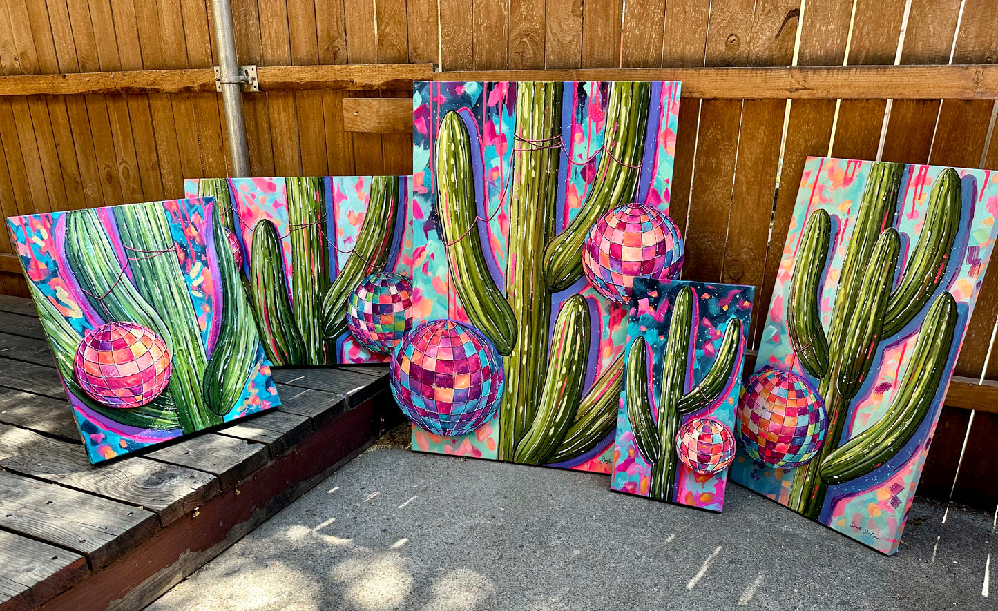 Desert Disco Original Acrylic Paintings