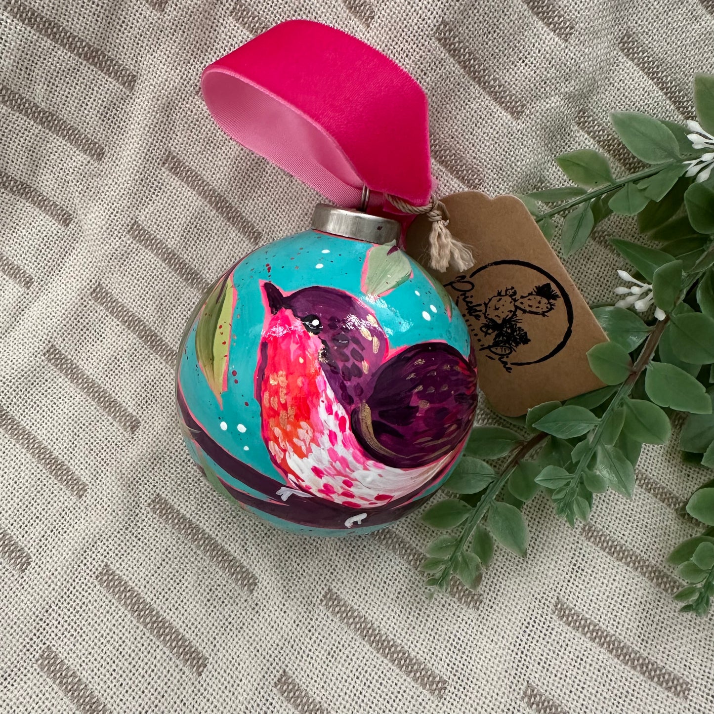 Hand Painted Ball Ornament