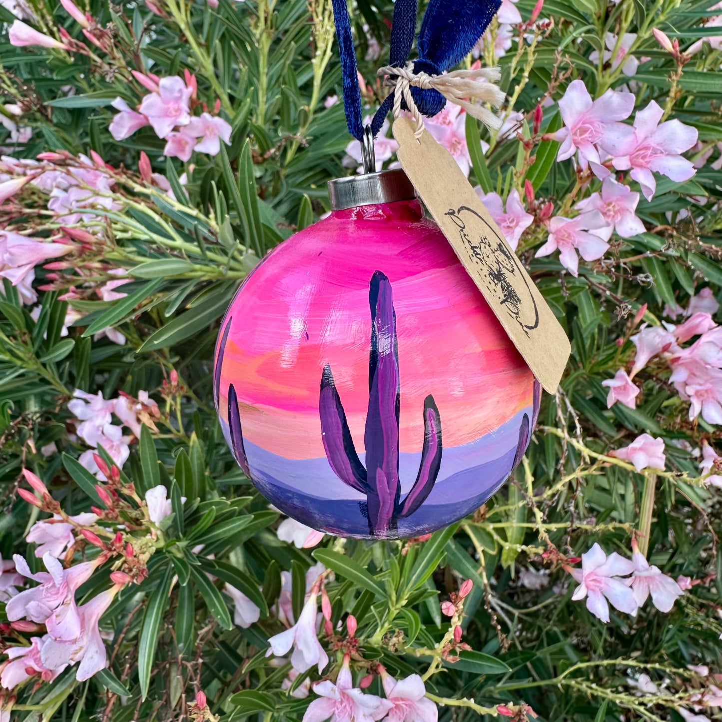 Hand-Painted Christmas Ball Ornament