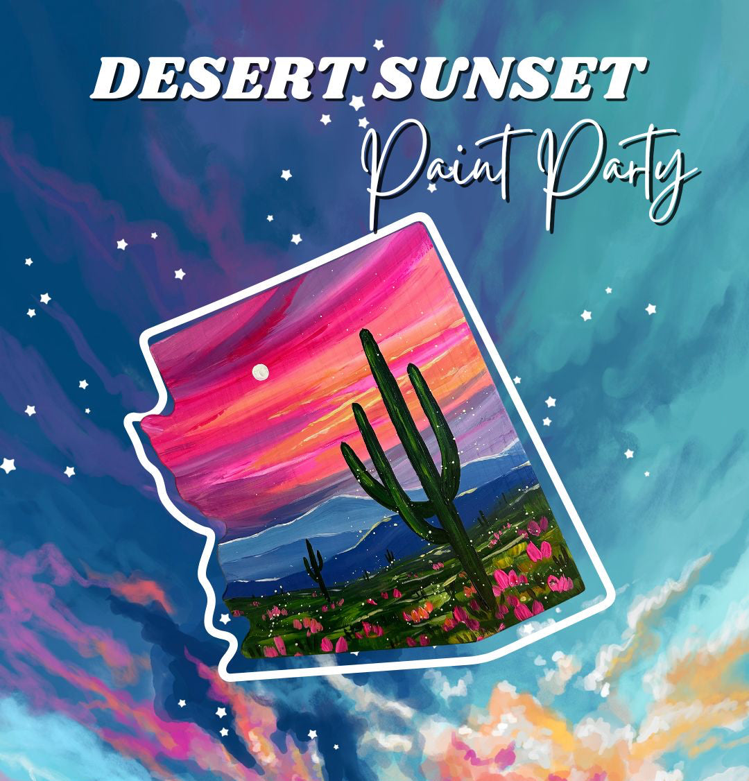 Desert Sunset Paint Night