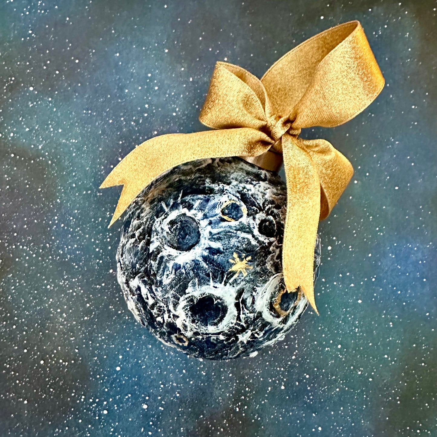 Hand-Painted Christmas Ball Ornament