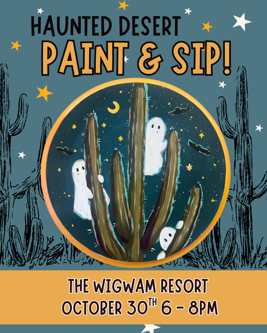 Haunted Desert Paint & Sip
