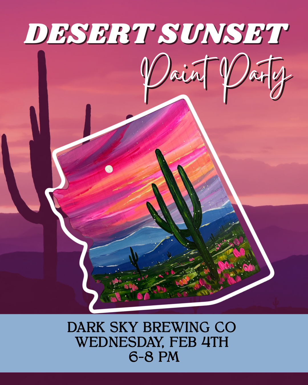 Desert Sunset Paint Night