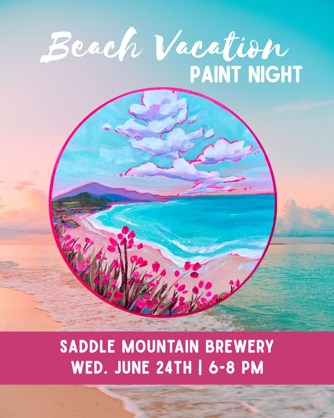 Beach Vacation Paint Night