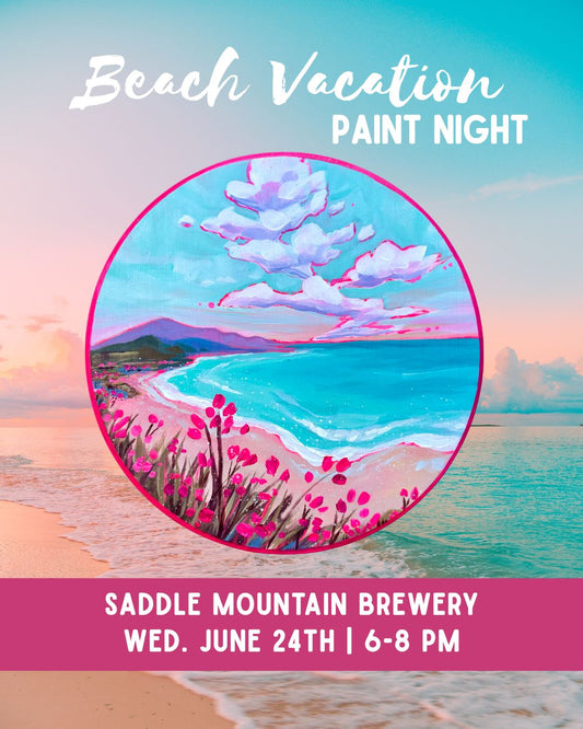 Beach Vacation Paint Night