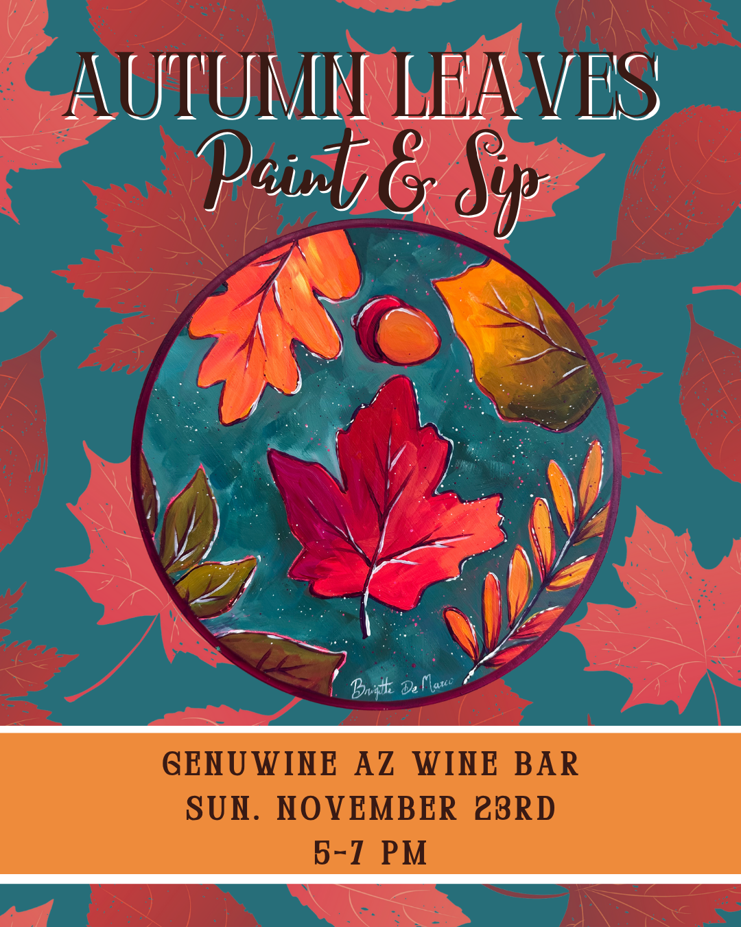 Autumn Leaves Paint & Sip