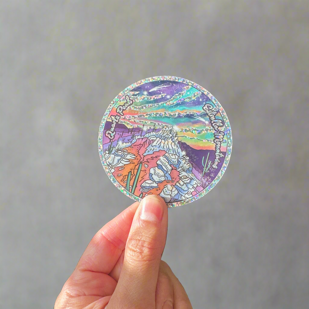 Quartz Peak Glitter Sticker