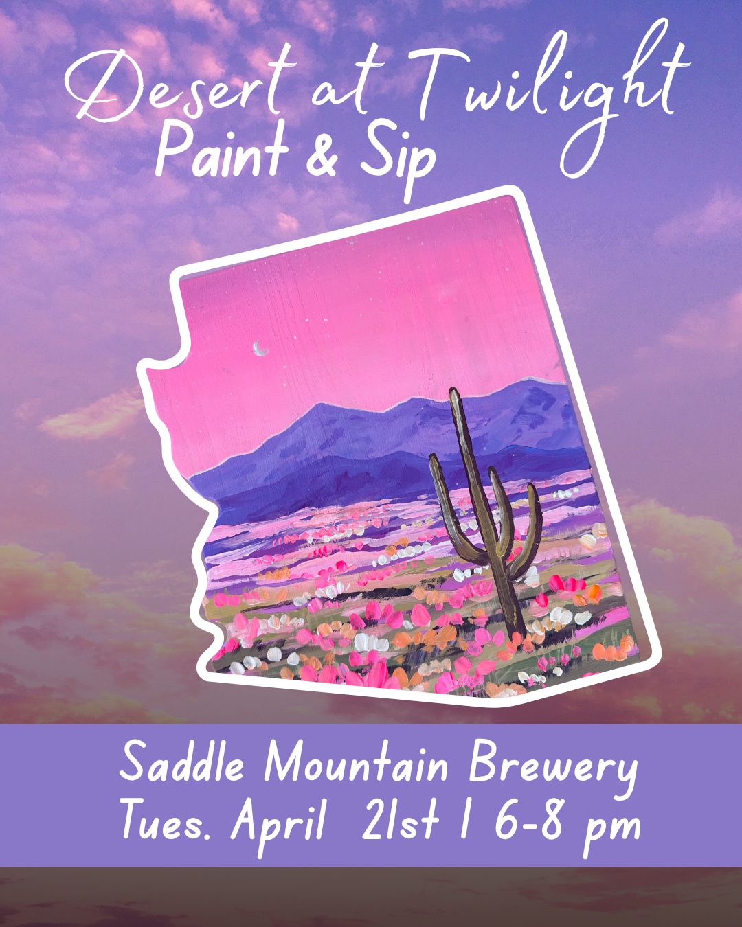 Twilight Desert Paint Night