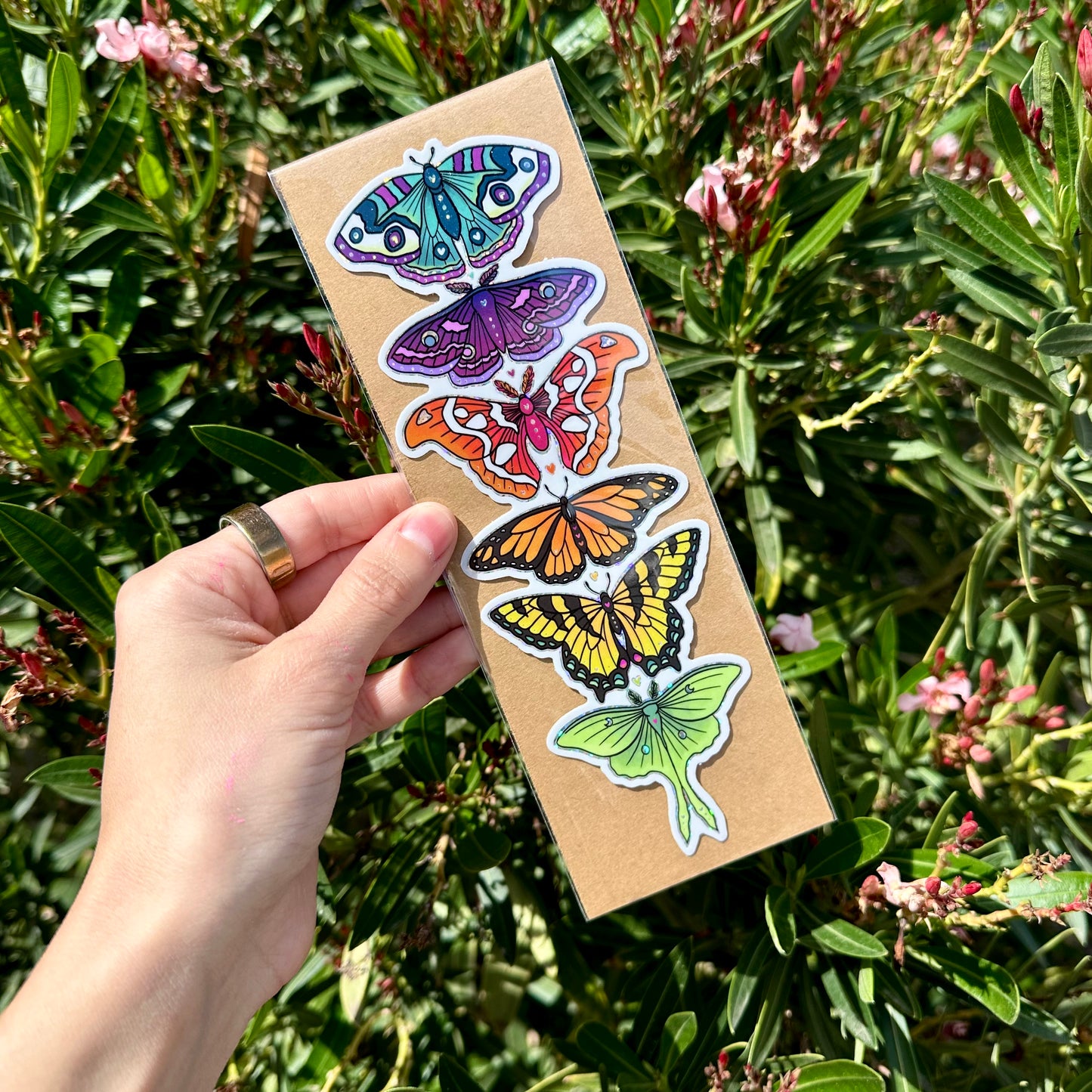 Rainbow Butterflies Glitter Sticker