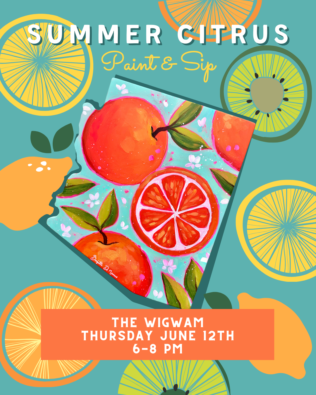 Summer Citrus Paint Party