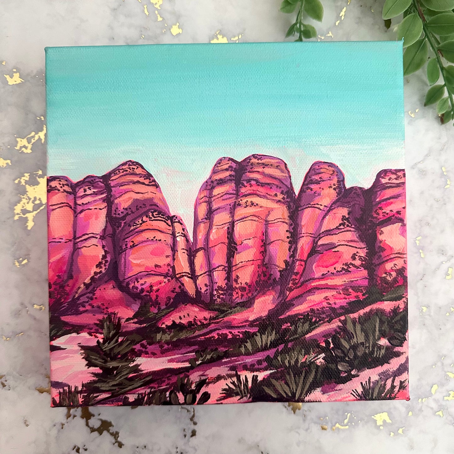 Amongst the Rocks Mini Acrylic