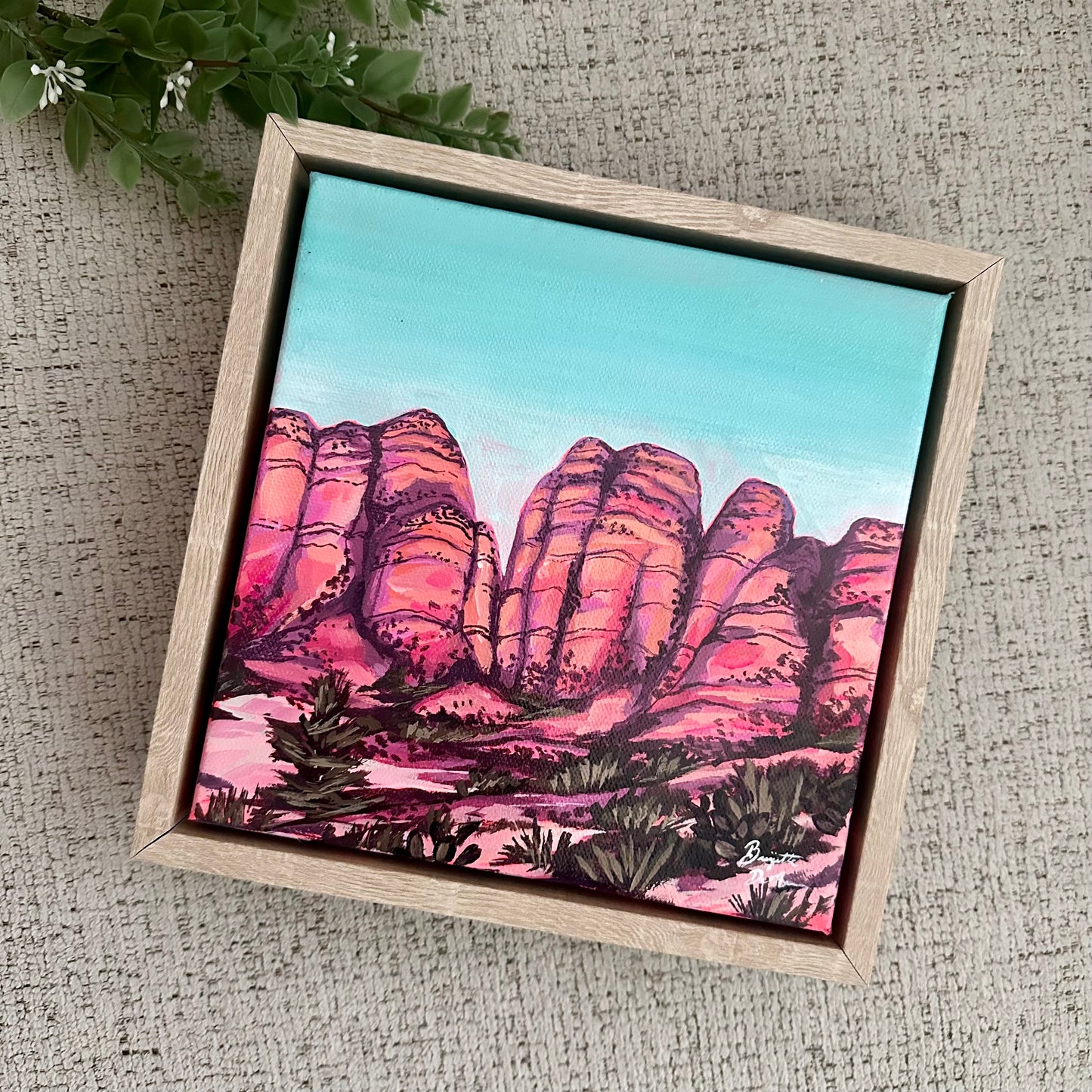 Amongst the Rocks Mini Acrylic