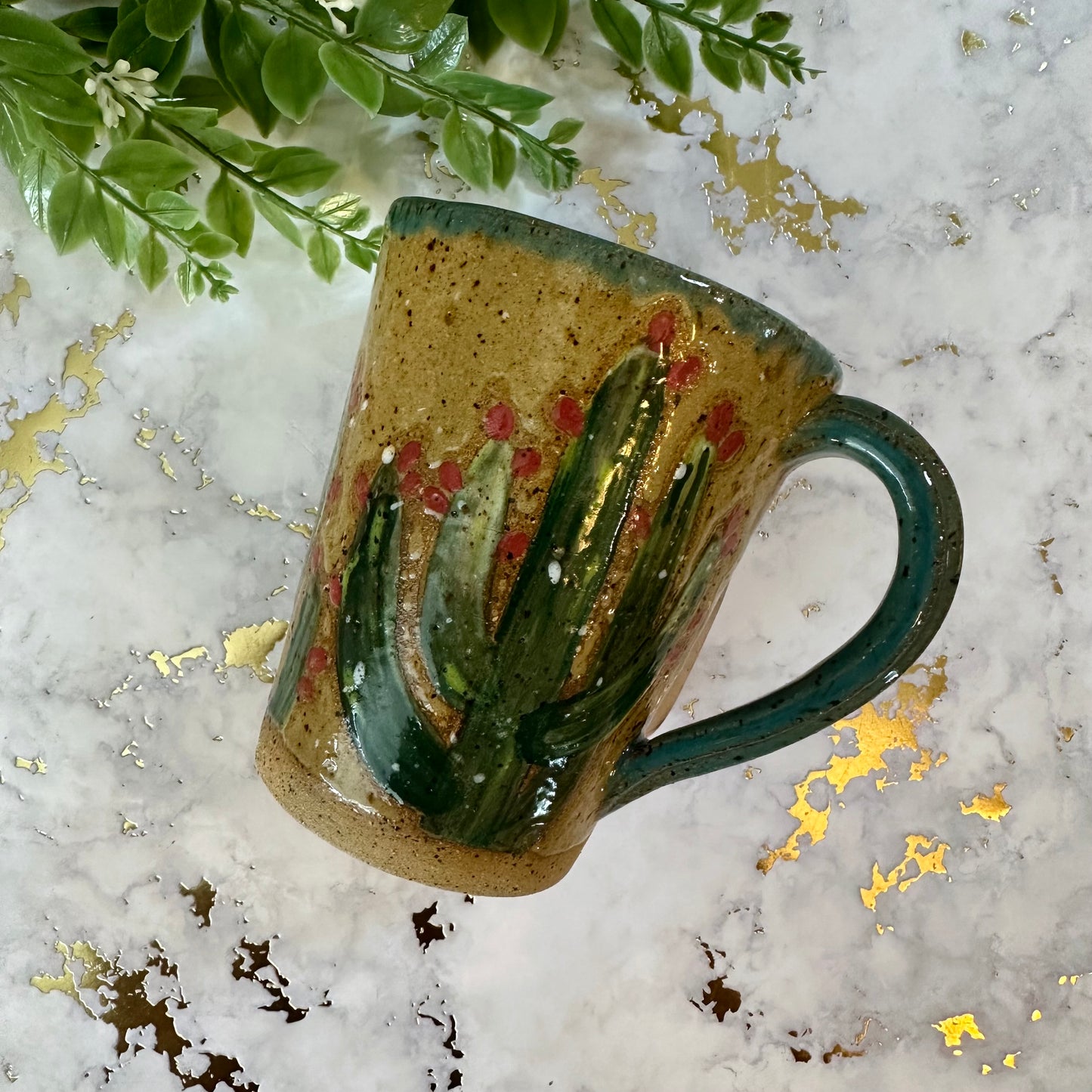 Handcrafted Cactus Mug