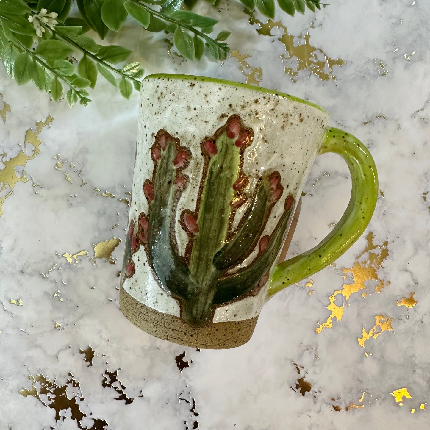 Handcrafted Cactus Mug