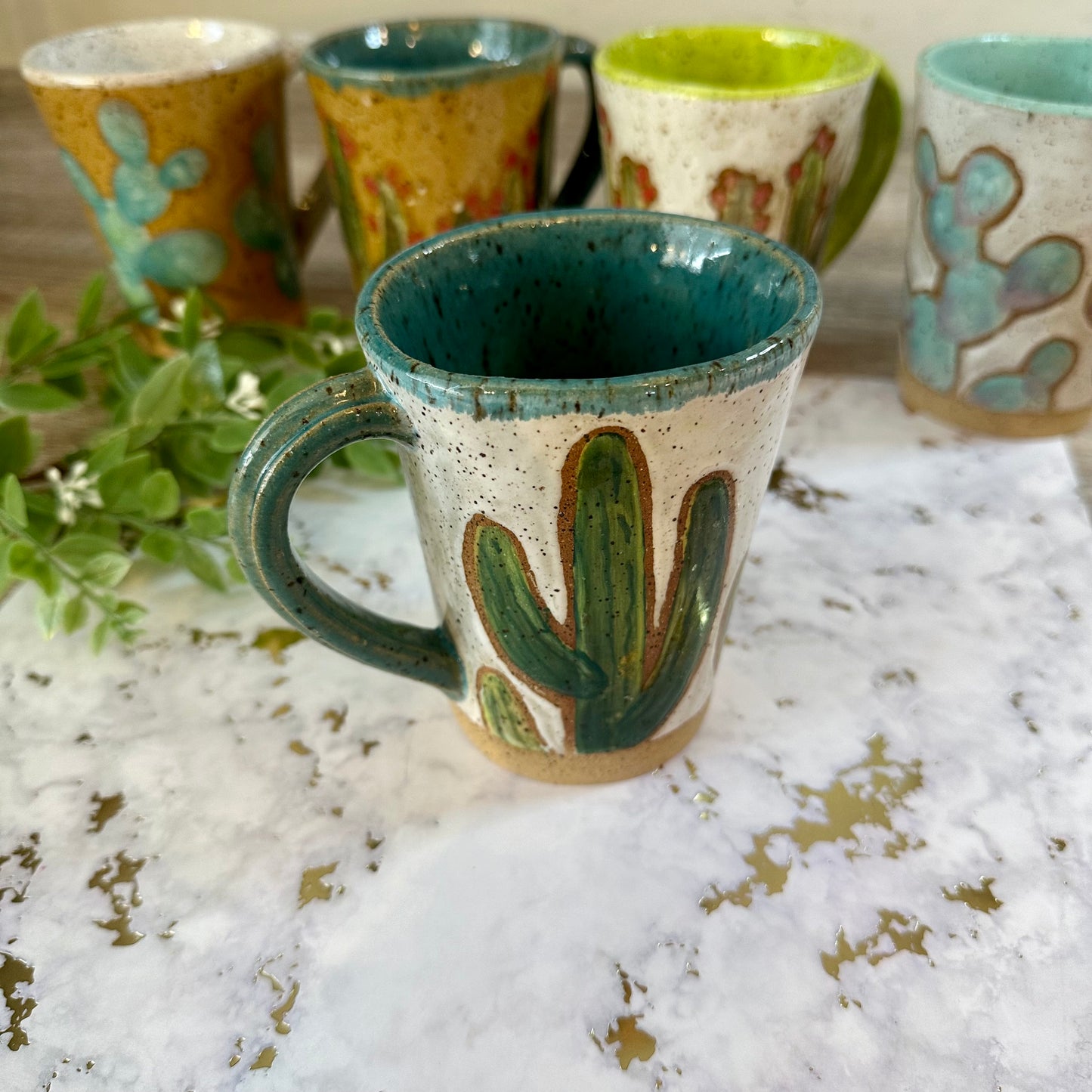 Handcrafted Cactus Mug