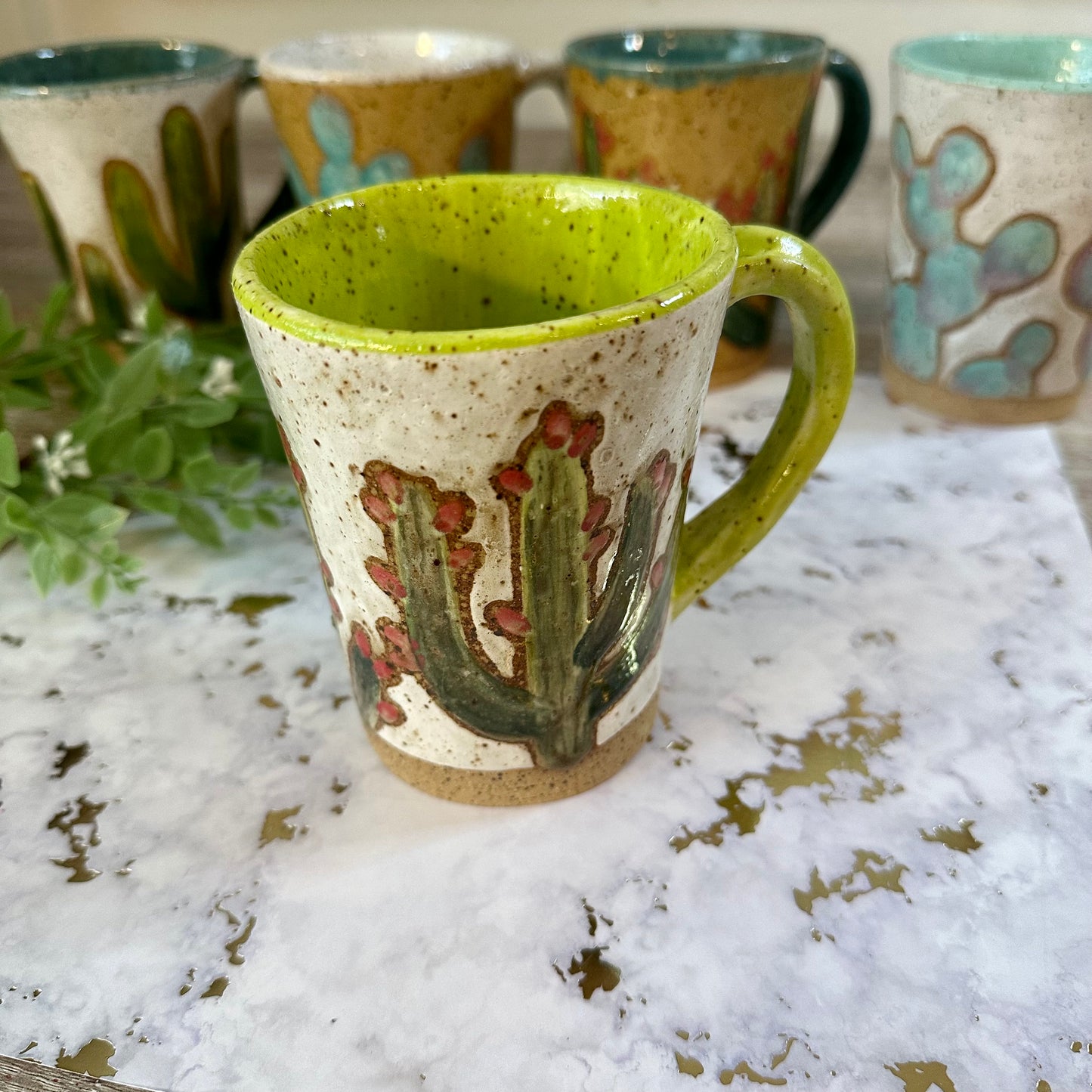 Handcrafted Cactus Mug