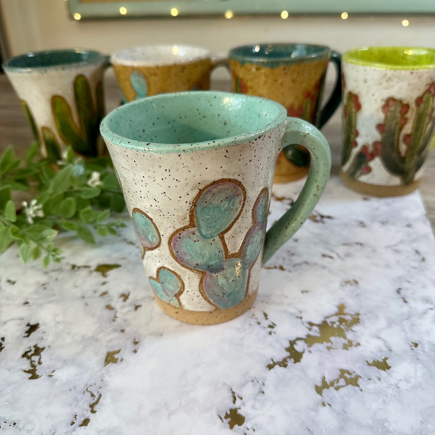 Handcrafted Cactus Mug