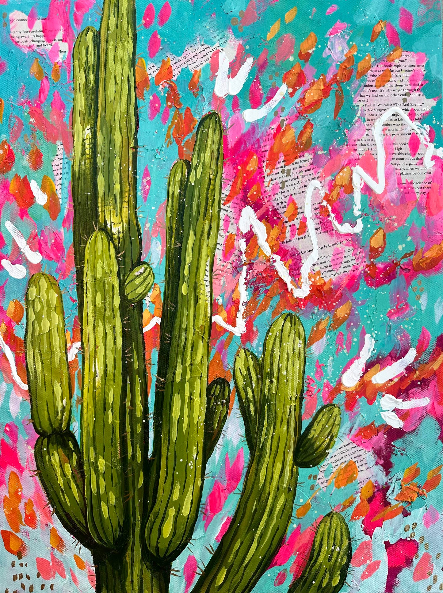 Original Acrylic - Playful Saguaro