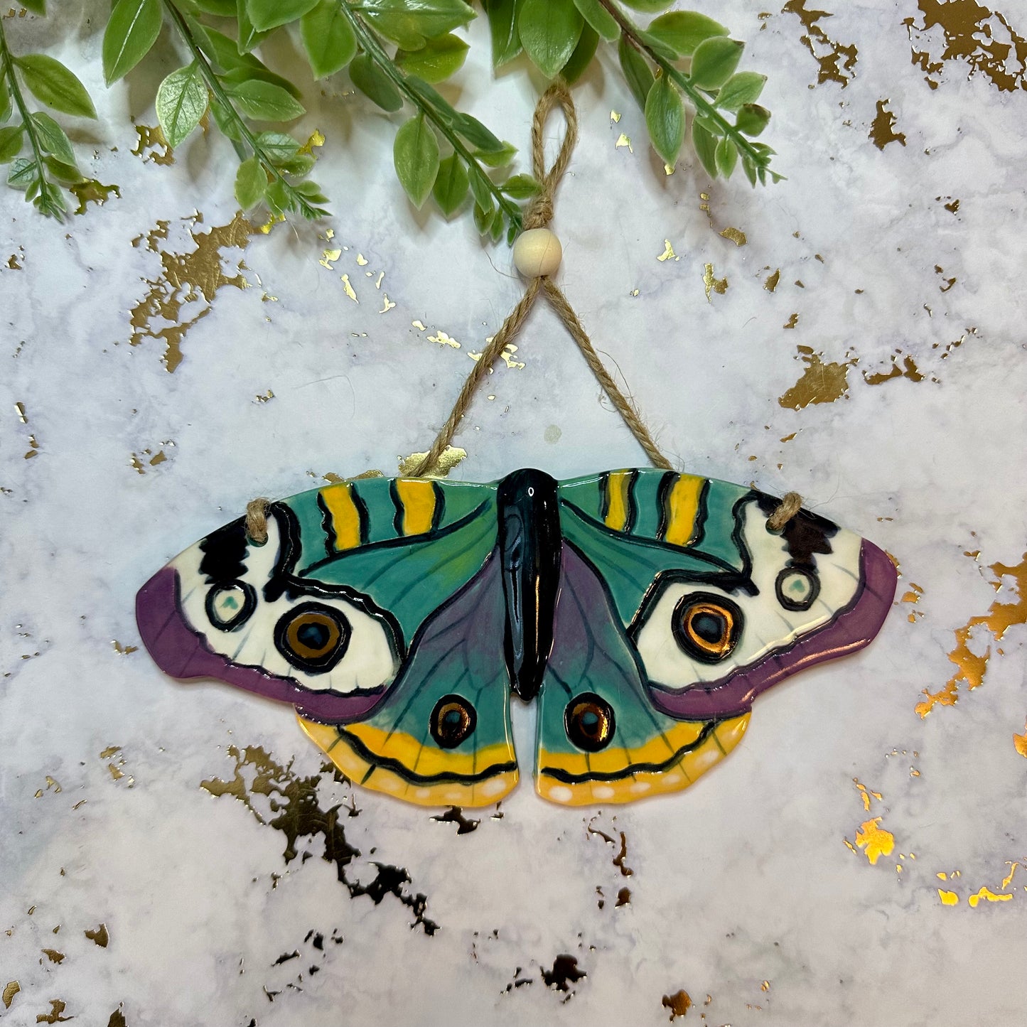 Hanging Butterfly Wall Art - Blue Buckeye