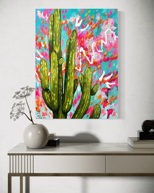 Original Acrylic - Playful Saguaro