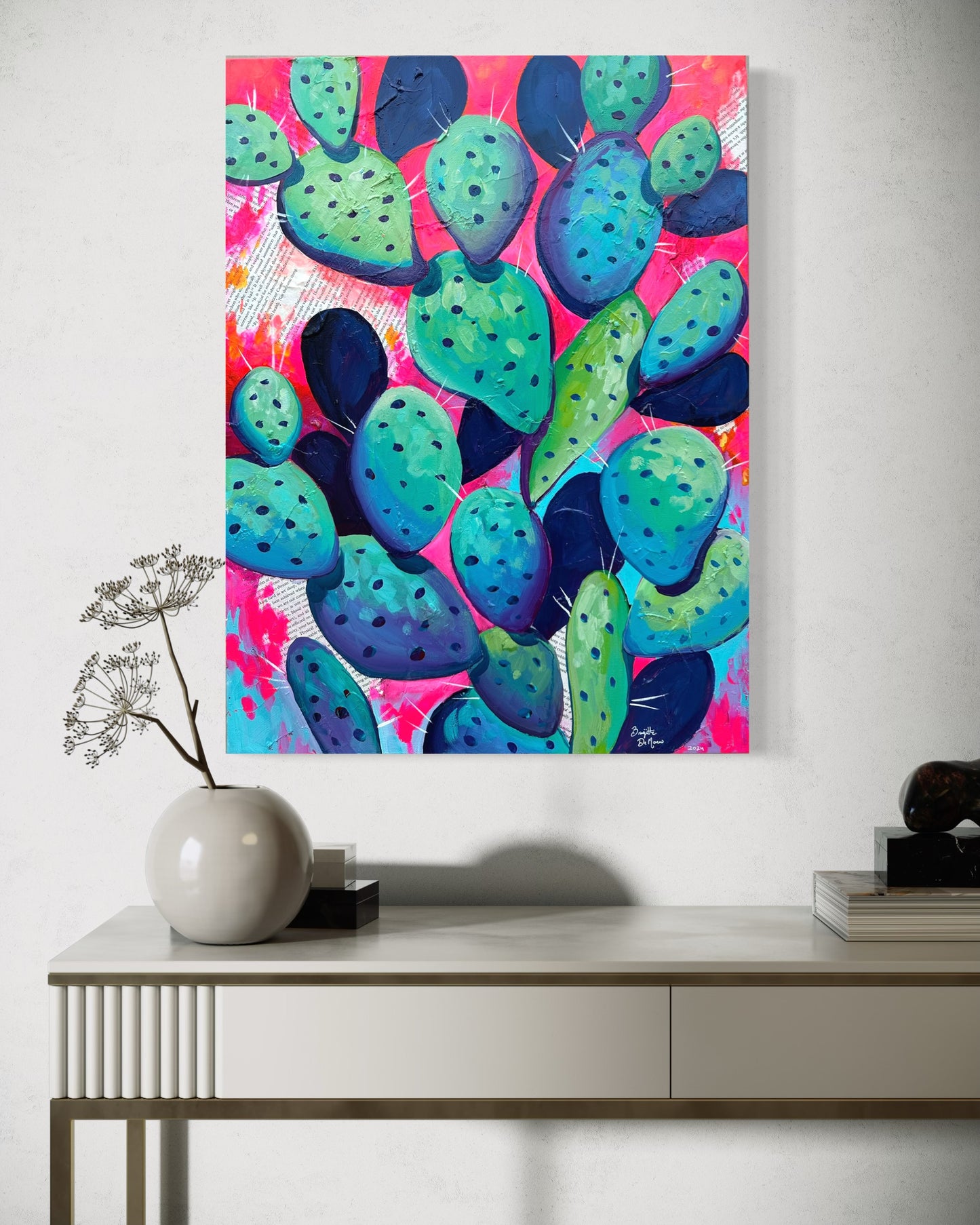 Original Acrylic - Prickly Pear Forest