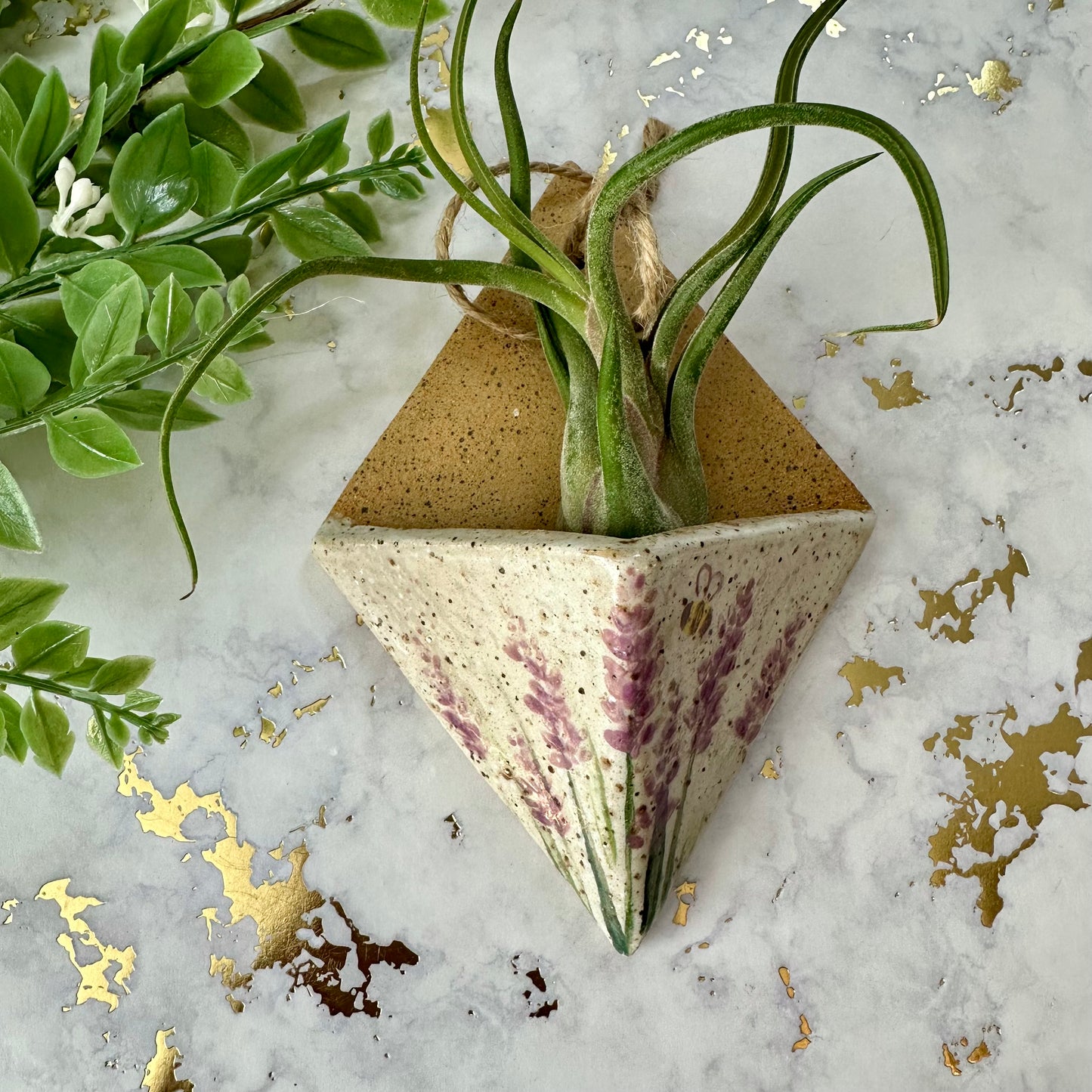 Hanging Air Plant Vase - Lavender