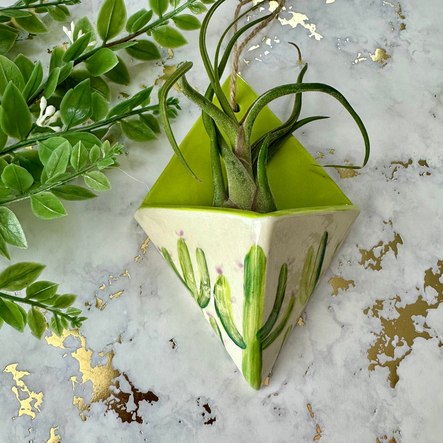 Hanging Air Plant Vase - Saguaro