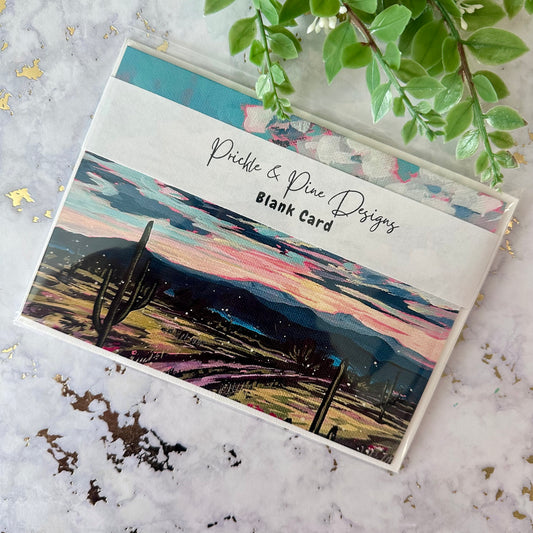 Blank Card - Desert Sunset
