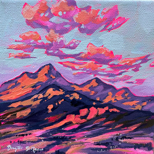 An Arizona Sunset - Acrylic Mini