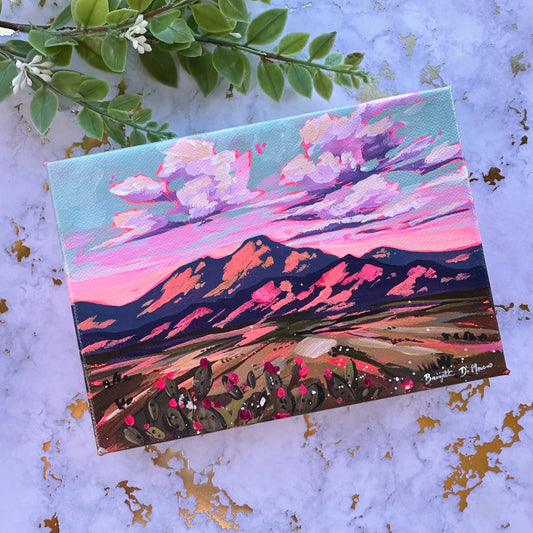 Desert Mountains - Acrylic Mini