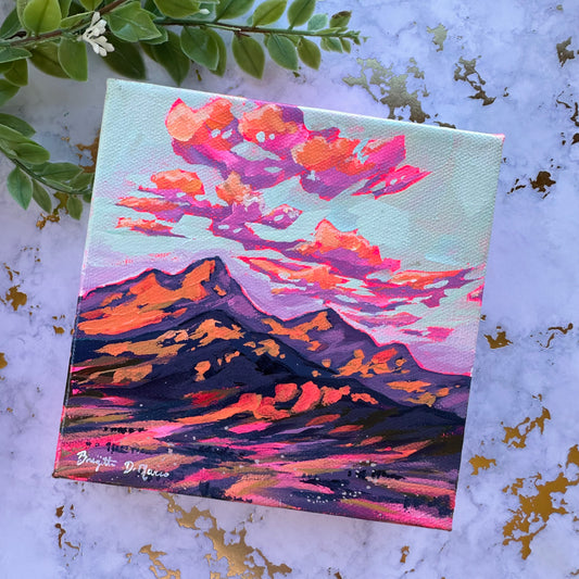 An Arizona Sunset - Acrylic Mini