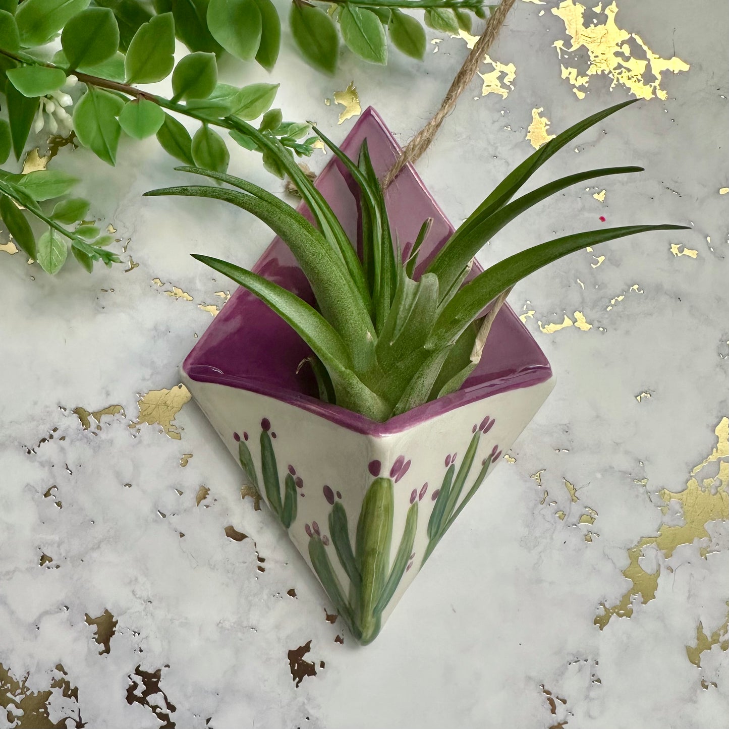 Hanging Air Plant Vase - Saguaro