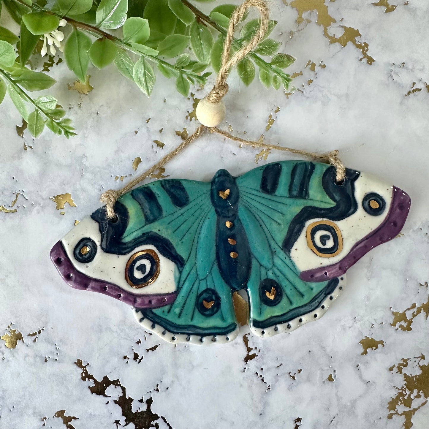 Hanging Butterfly Wall Art - Blue Buckeye