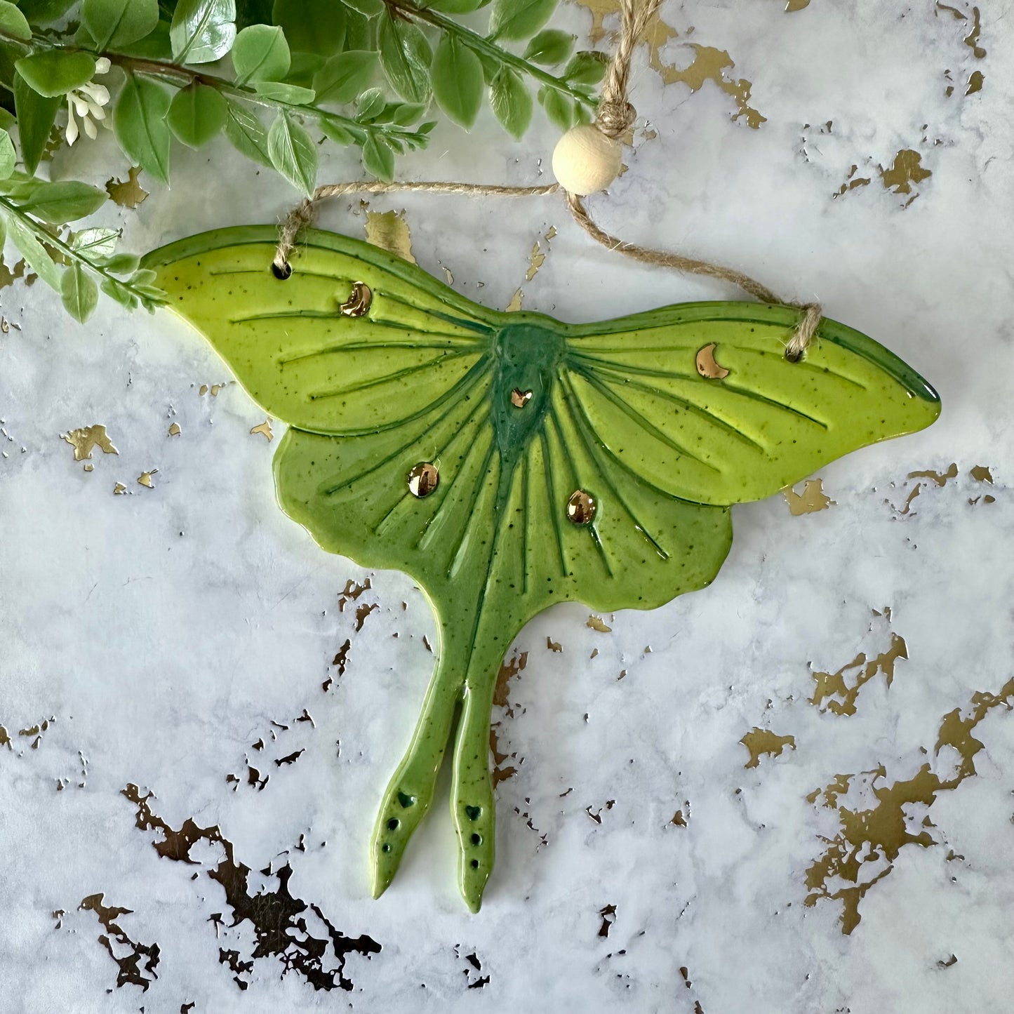 Hanging Butterfly Wall Art - Luna Moth
