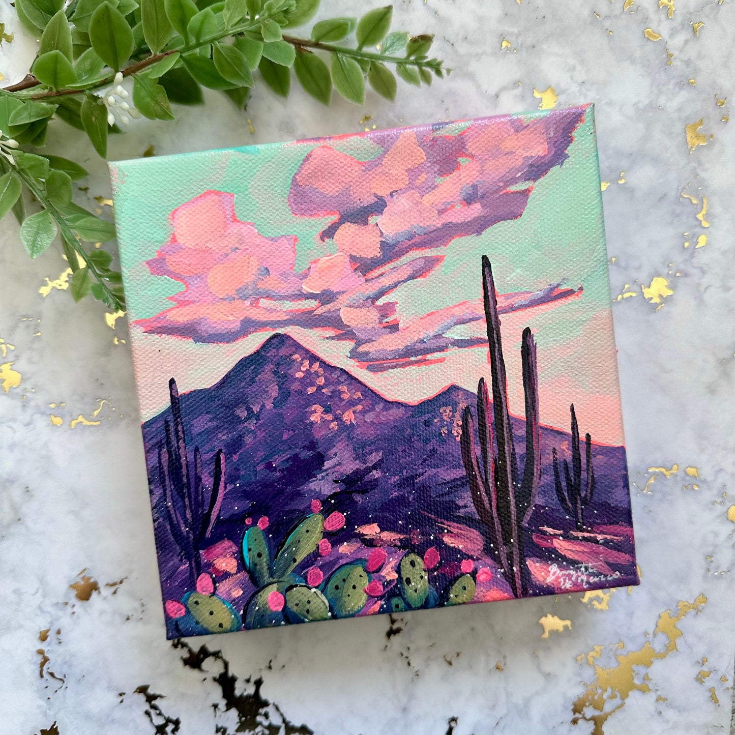 "Desert Hike" - Acrylic Mini