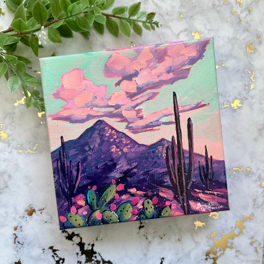 "Desert Hike" - Acrylic Mini