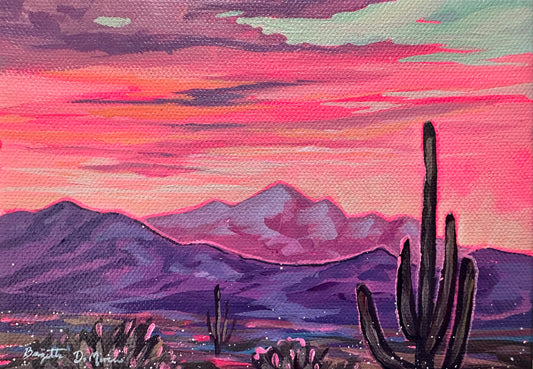 Vast Desert - Acrylic Mini