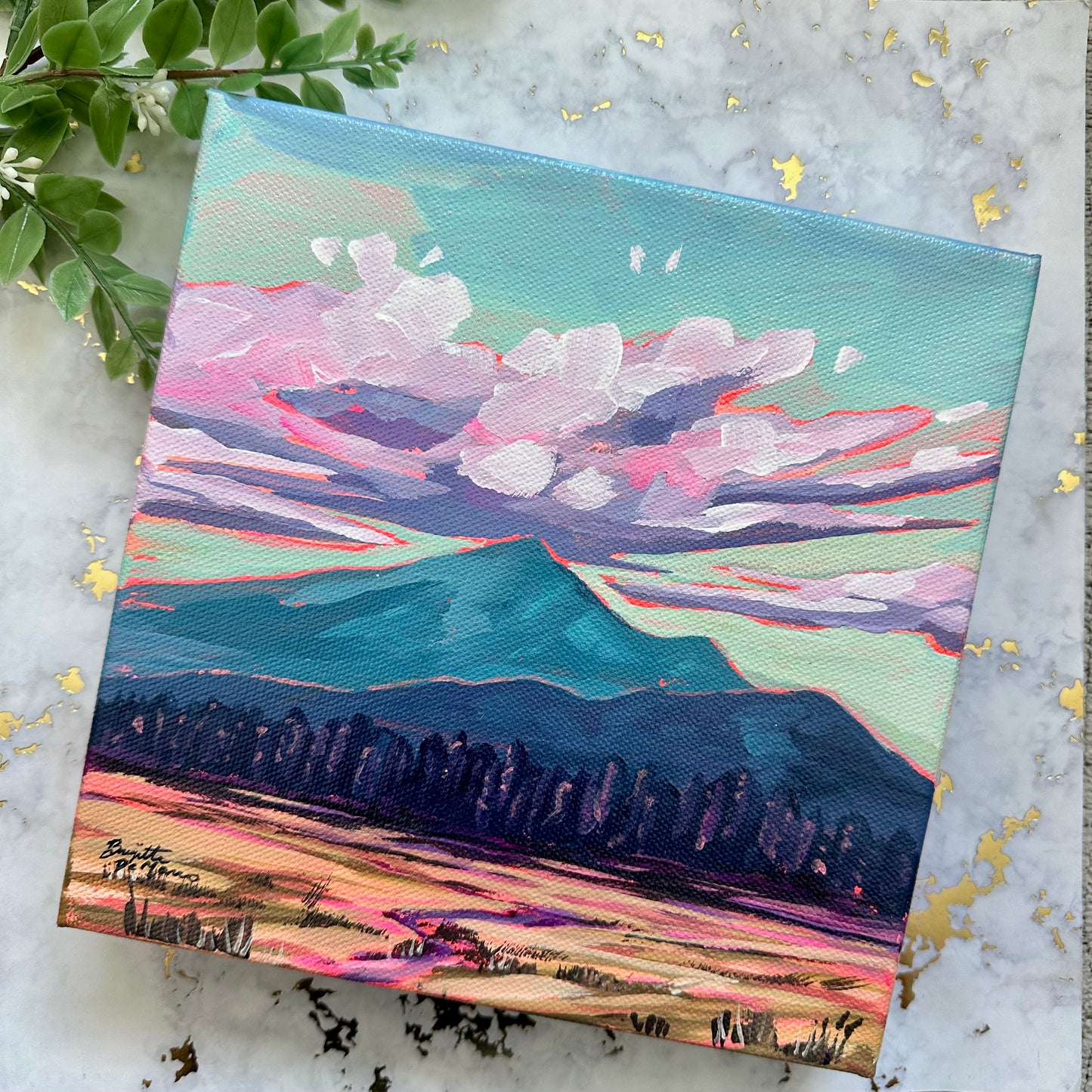 View of the Peaks - Acrylic Mini