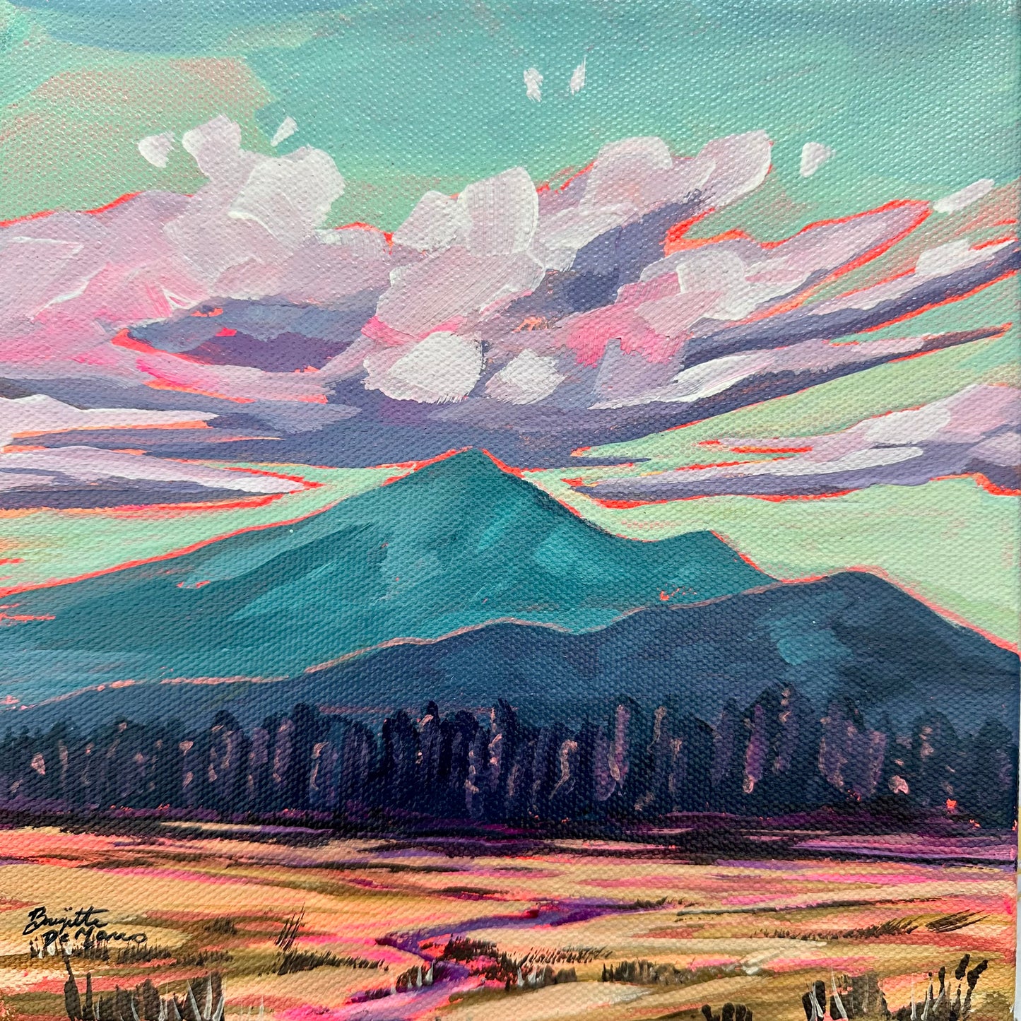 View of the Peaks - Acrylic Mini