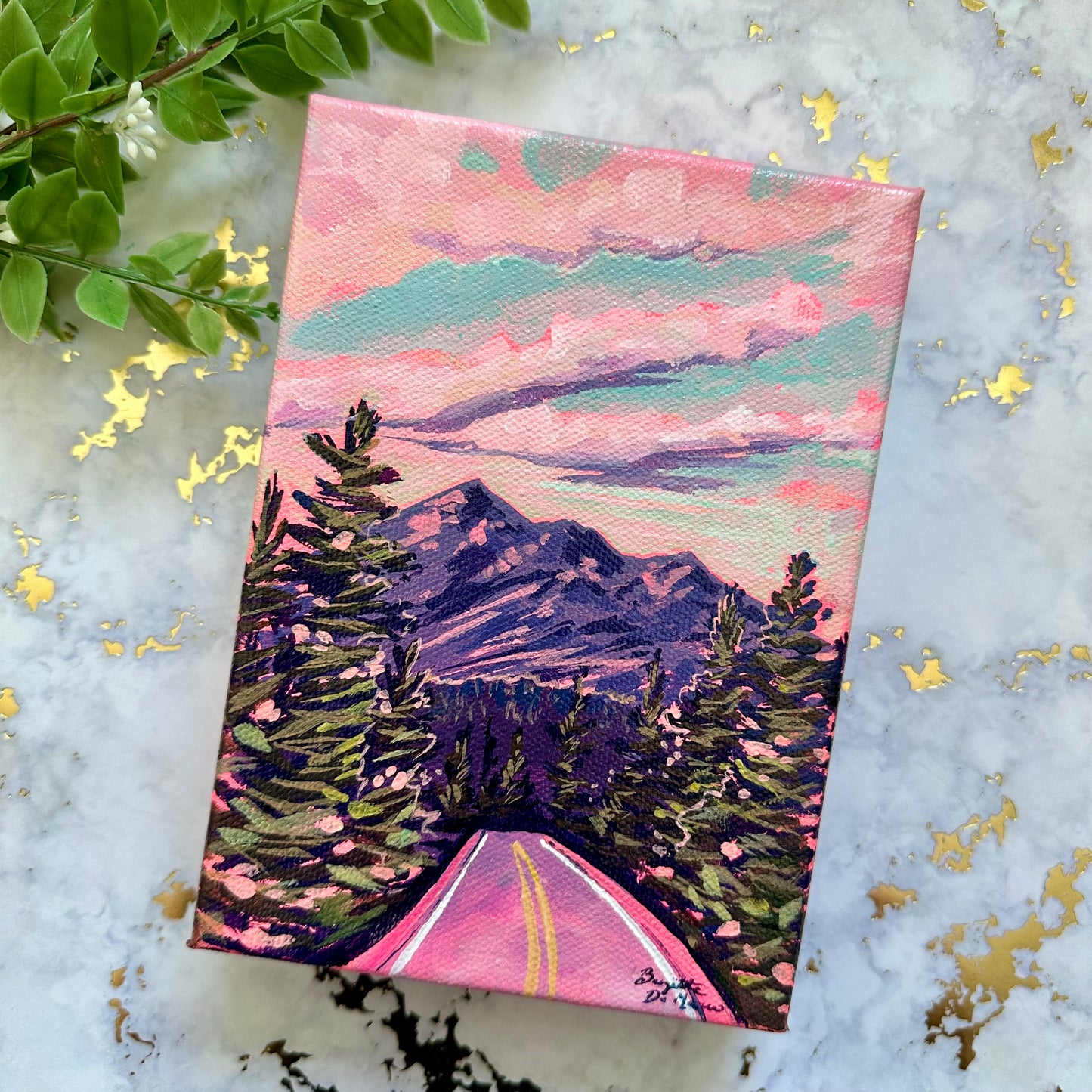 Vast DesertThe Peaks at Sunrise - "Acrylic Mini"